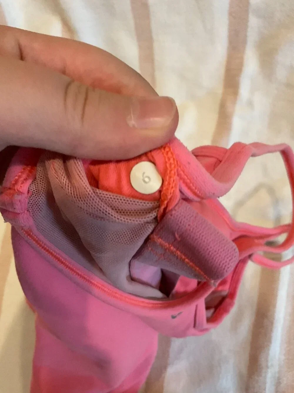 lululemon Power Y Tank Top | Coral Pink | Size 6 | Built-In Shelf Bra | Y-Back